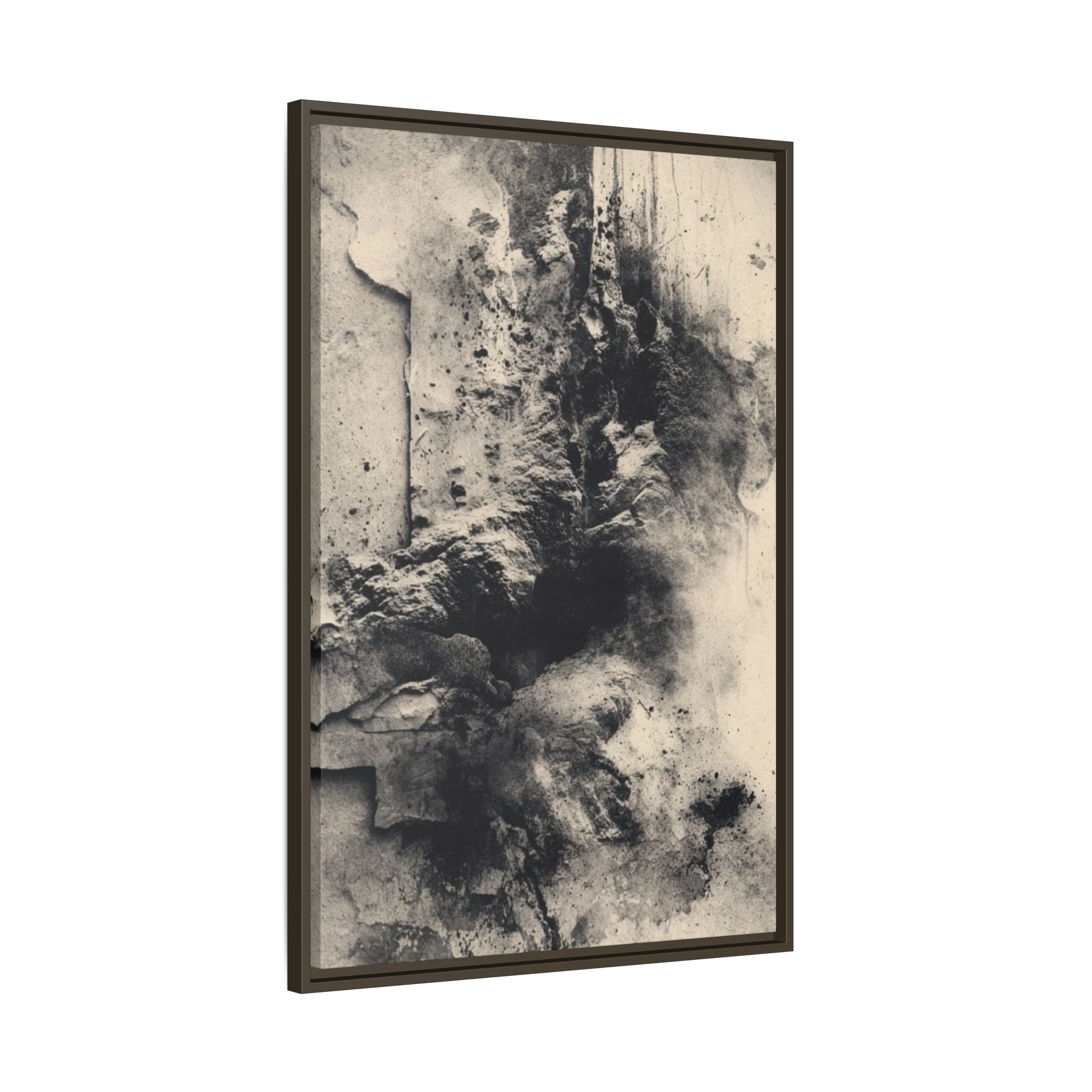 Black & Ivory Textured Abstract Canvas | Framed Neutral Wall Art - Image 42
