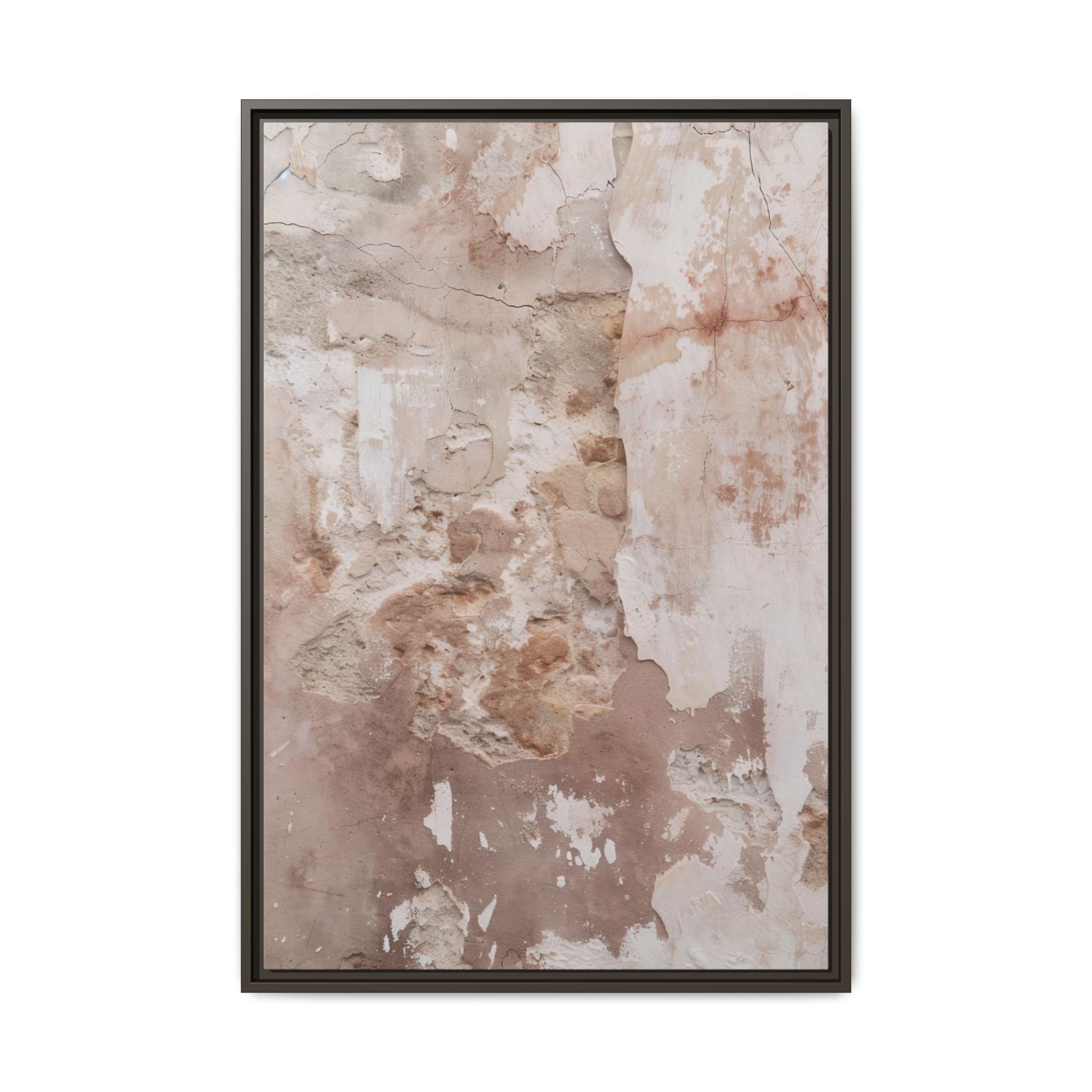 Blush Plaster Framed Canvas Wall Art - Image 17
