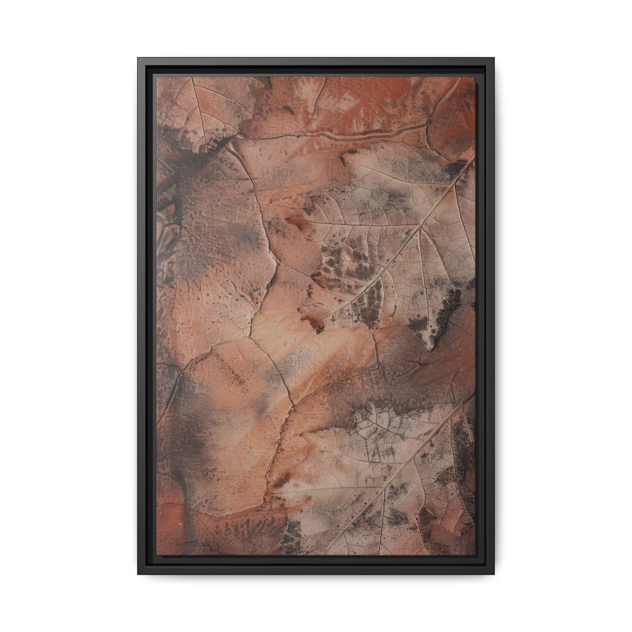Terracotta Vein Framed Canvas Wall Art - Image 9