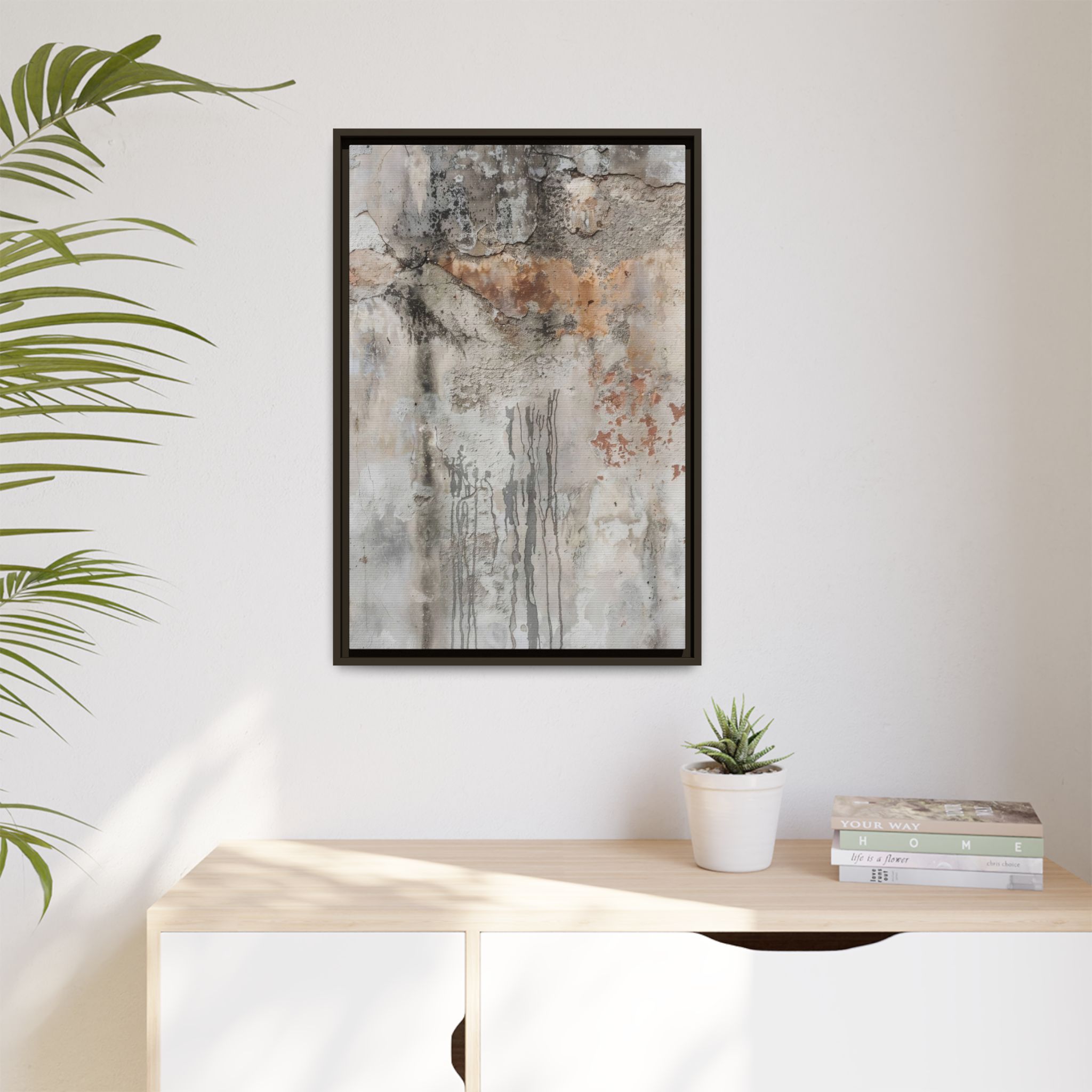 Weathered Stone Framed Canvas Wall Art - Image 3