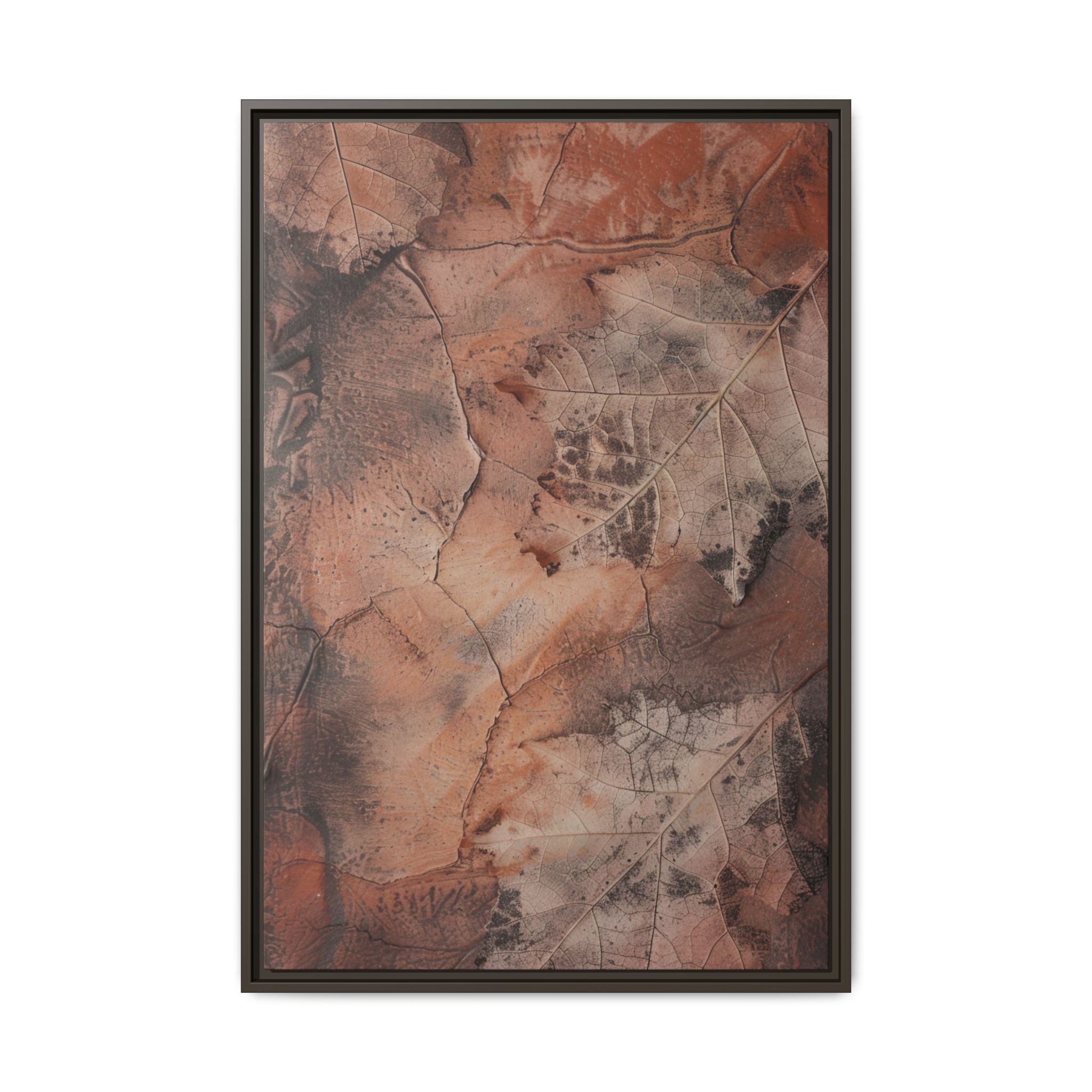 Terracotta Vein Framed Canvas Wall Art - Image 21