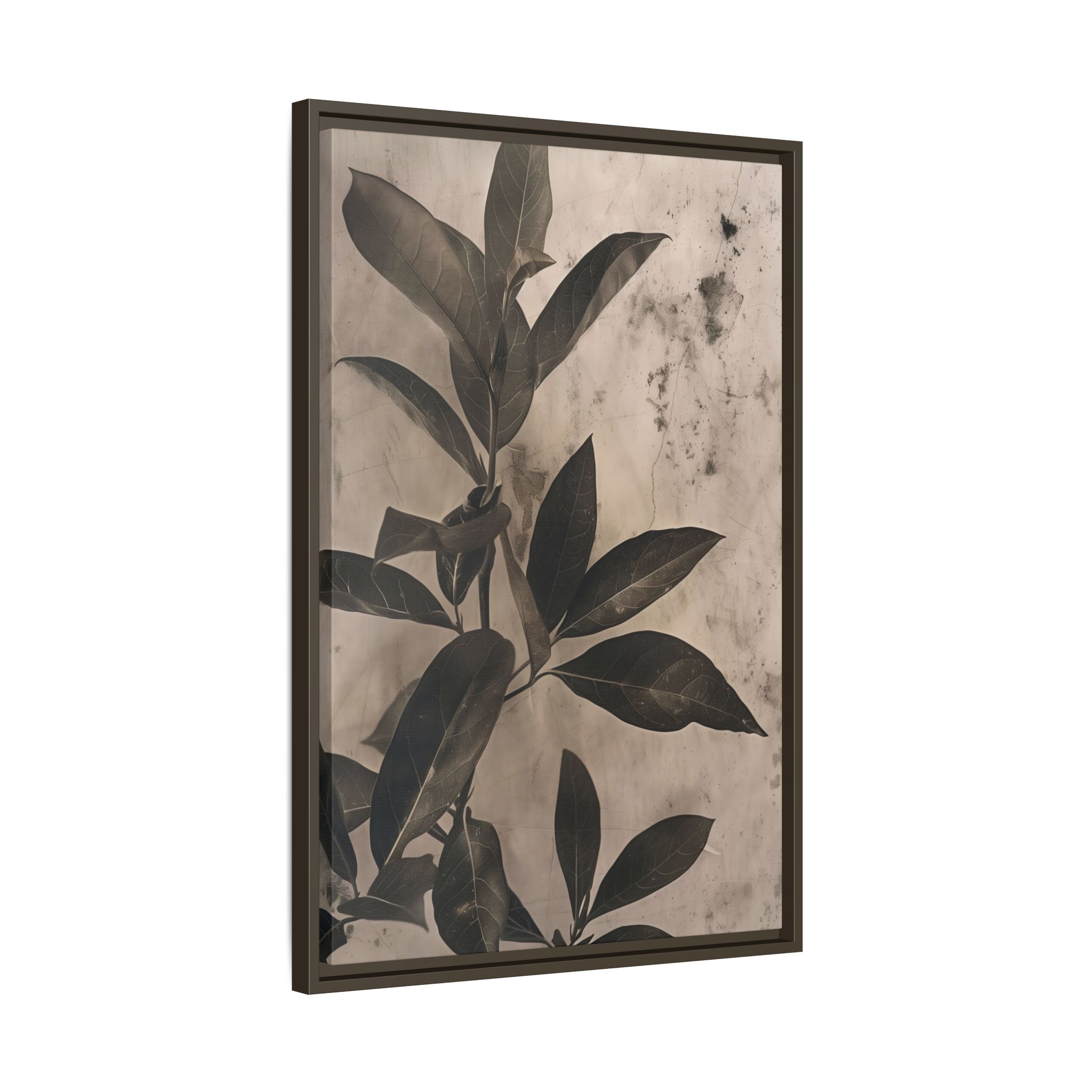 Shadow Leaf Framed Canvas Wall Art - Image 6