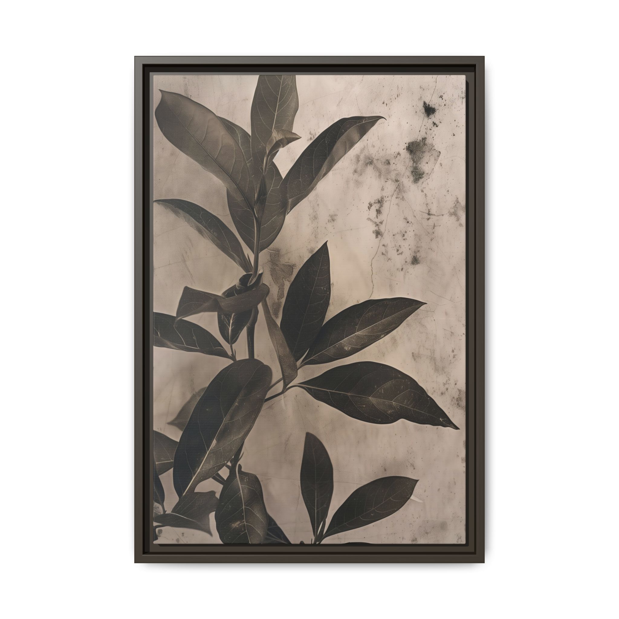Shadow Leaf Framed Canvas Wall Art - Image 18