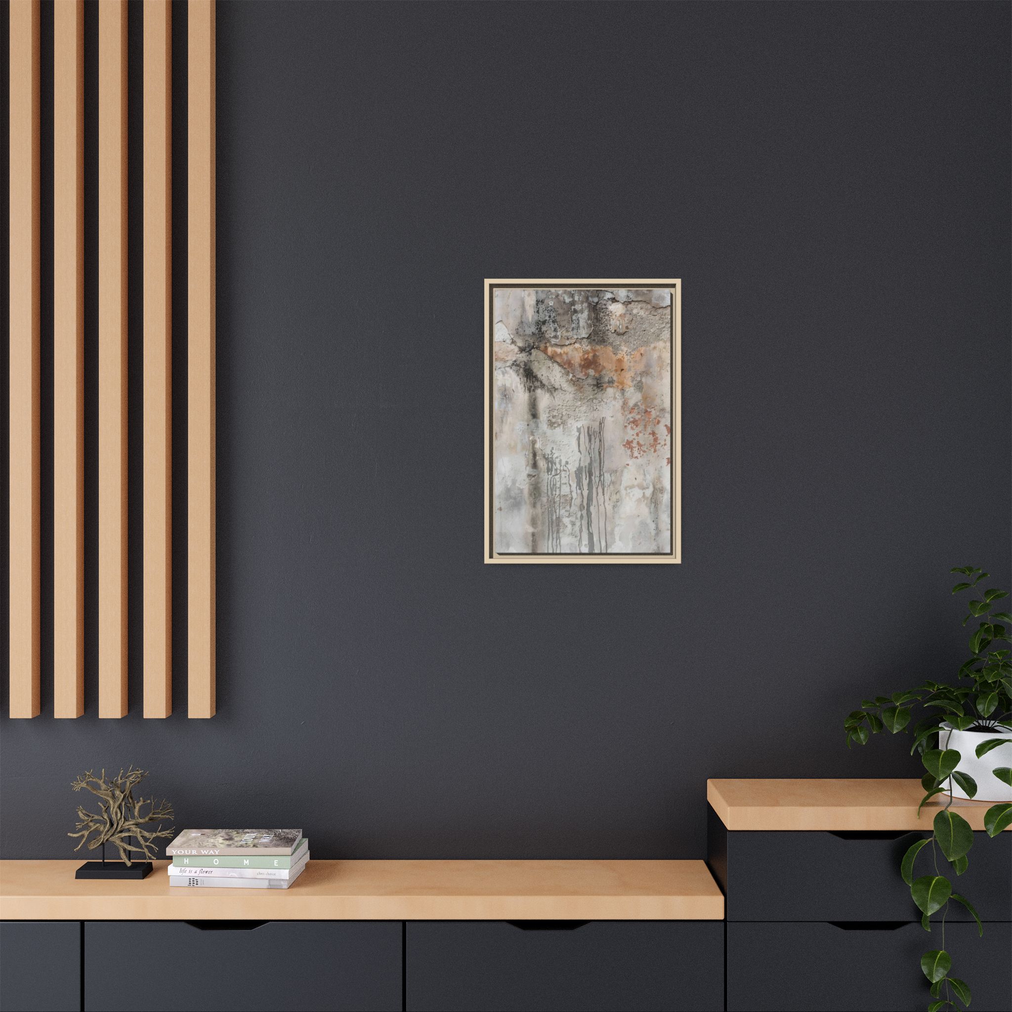 Weathered Stone Framed Canvas Wall Art - Image 20