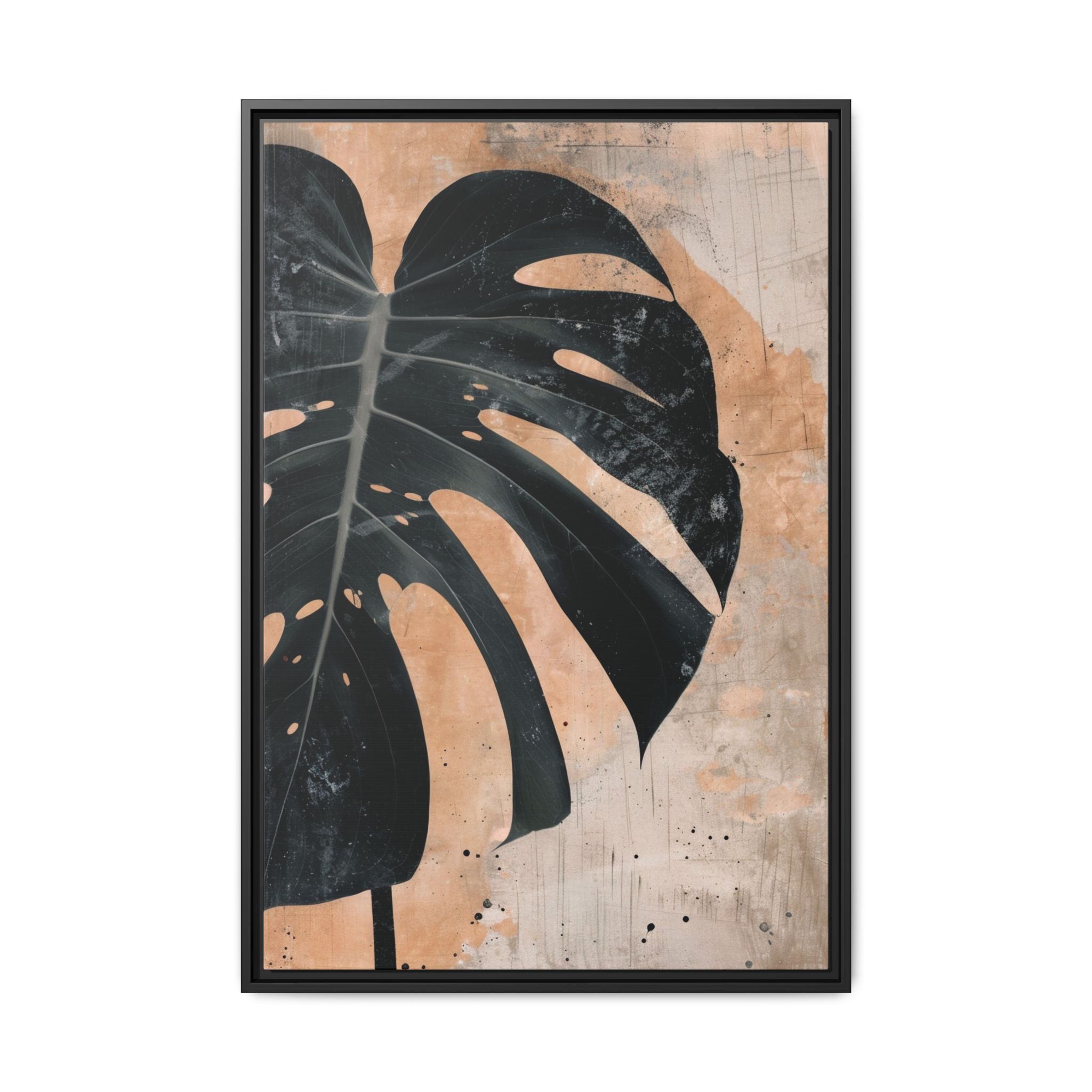 Split Leaf Framed Canvas Wall Art - Image 17