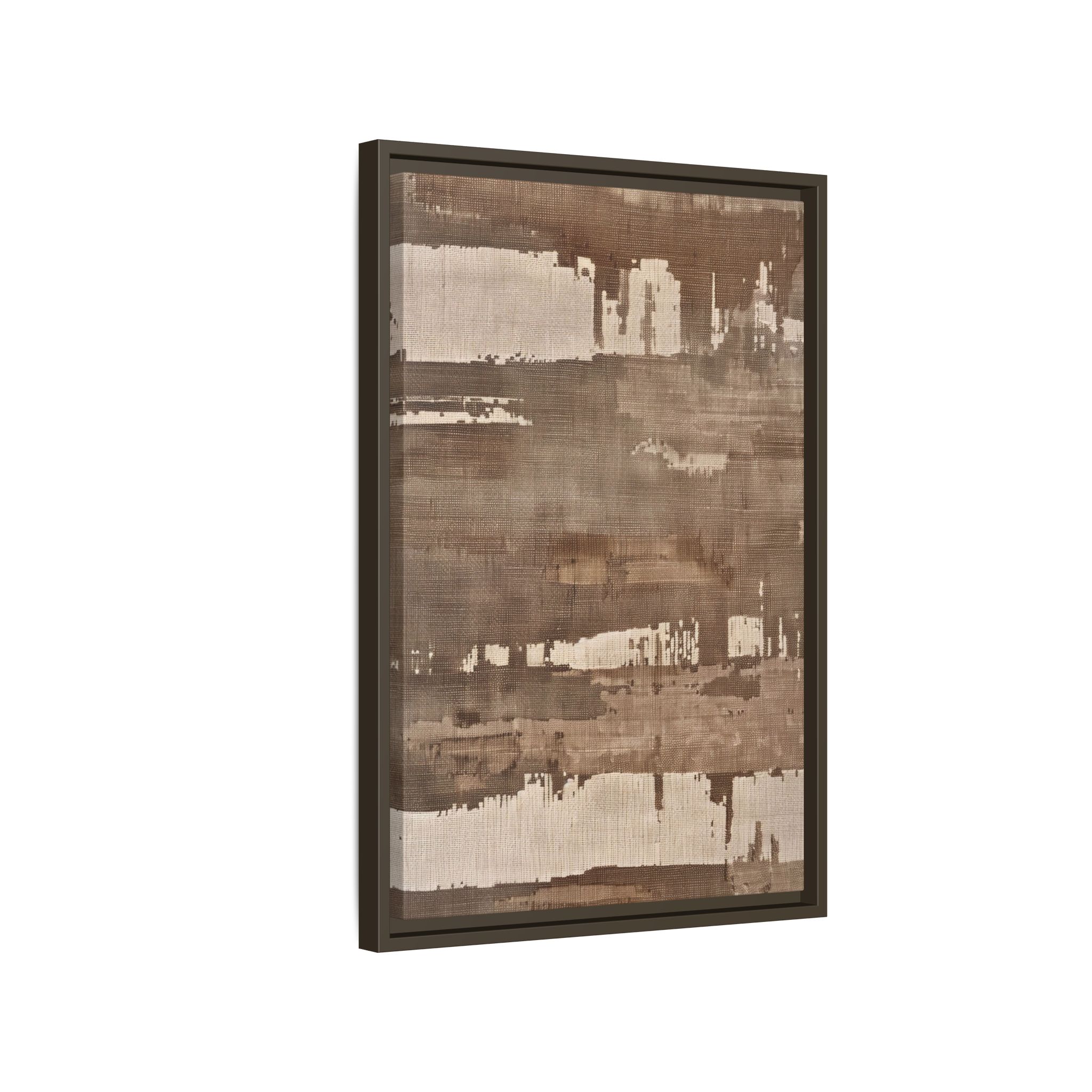 Weathered Taupe Framed Canvas Wall Art - Image 6