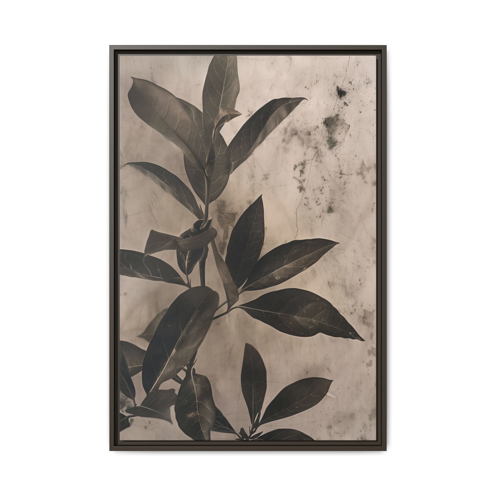 Shadow Leaf Framed Canvas Wall Art - Image 13
