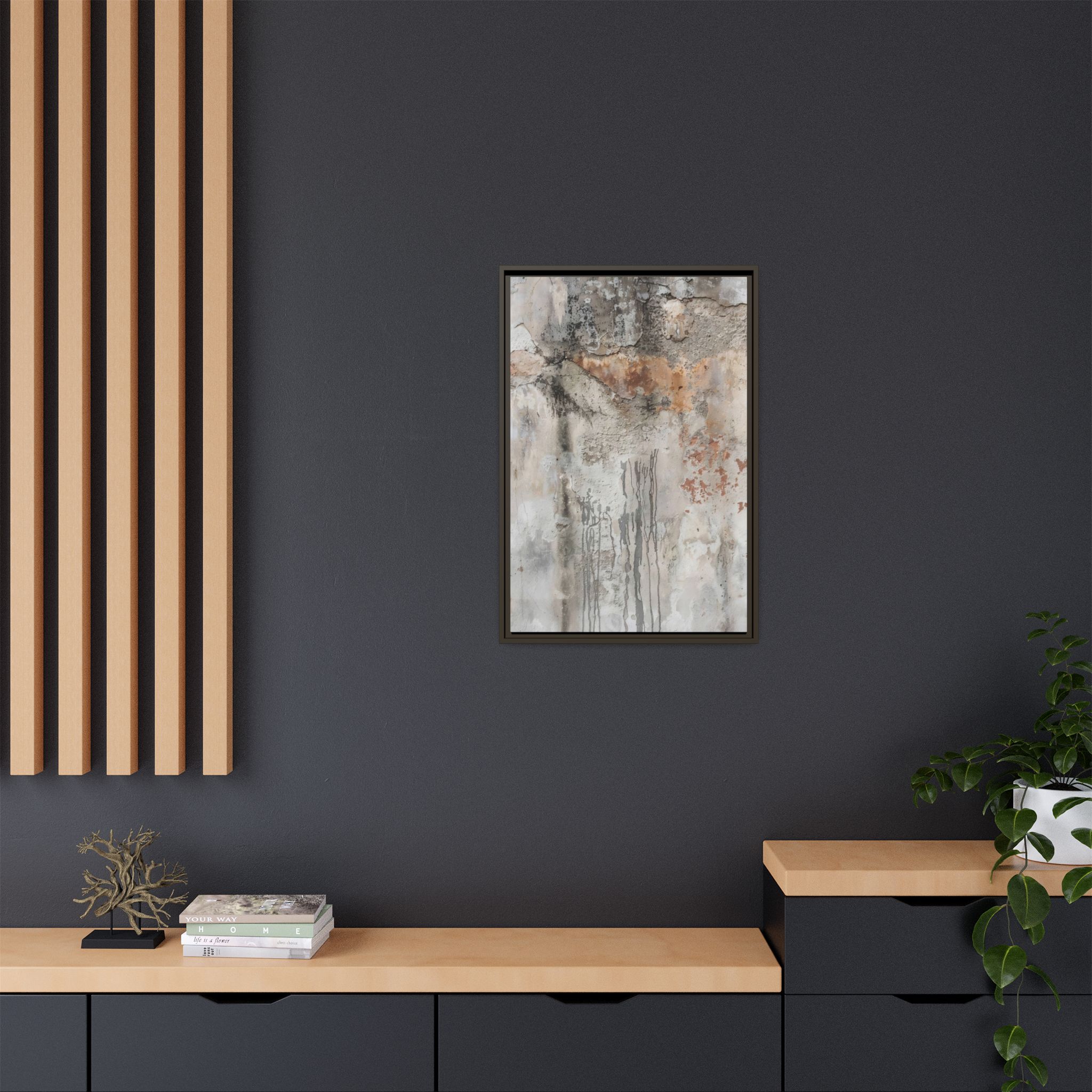 Weathered Stone Framed Canvas Wall Art - Image 4