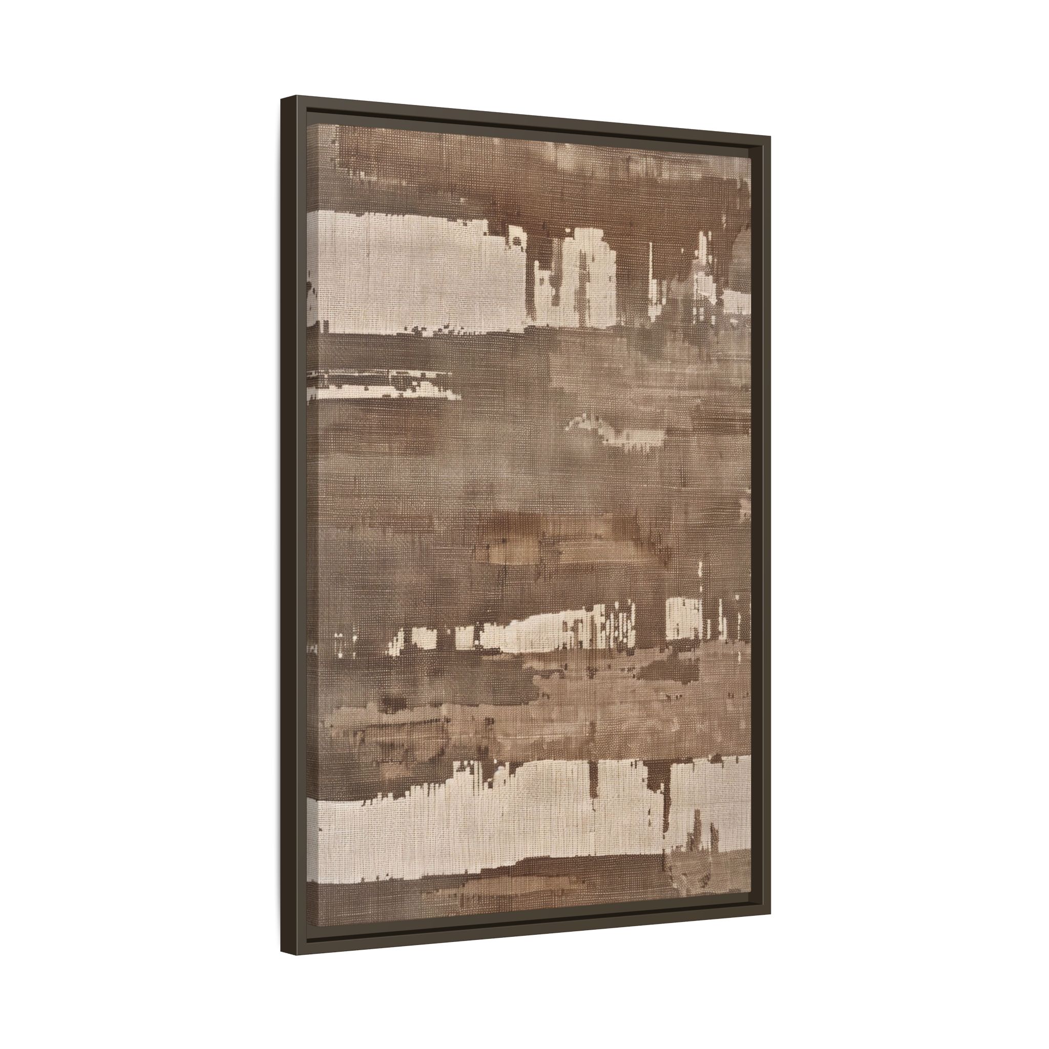 Weathered Taupe Framed Canvas Wall Art - Image 2