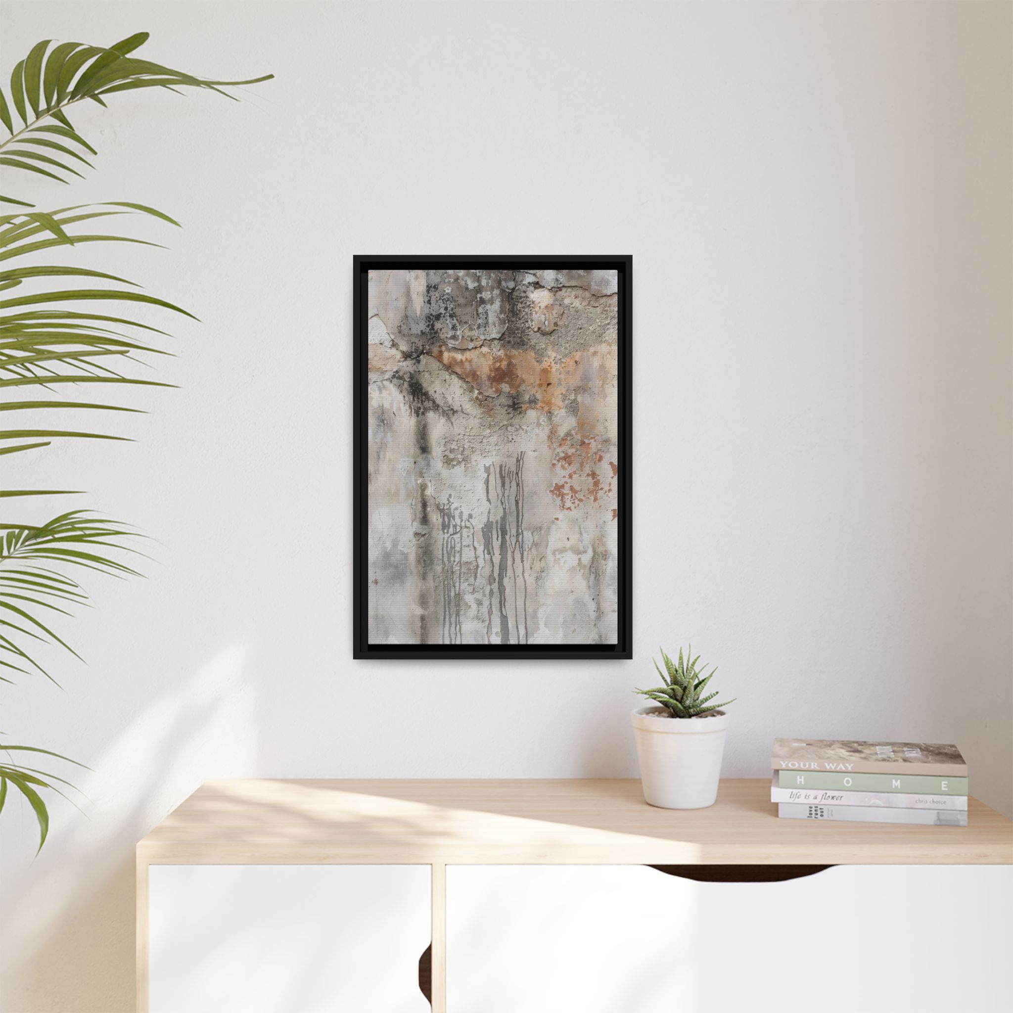 Weathered Stone Framed Canvas Wall Art - Image 11