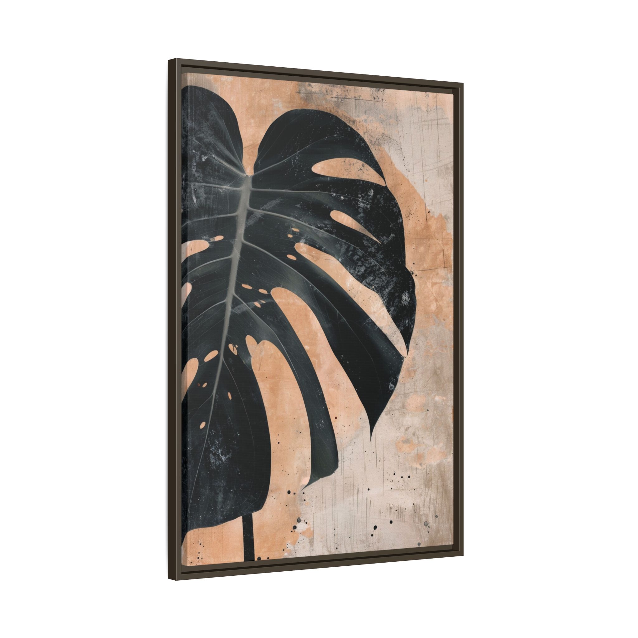 Split Leaf Framed Canvas Wall Art - Image 22
