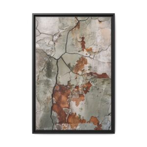 Cracked Mineral Framed Canvas Wall Art