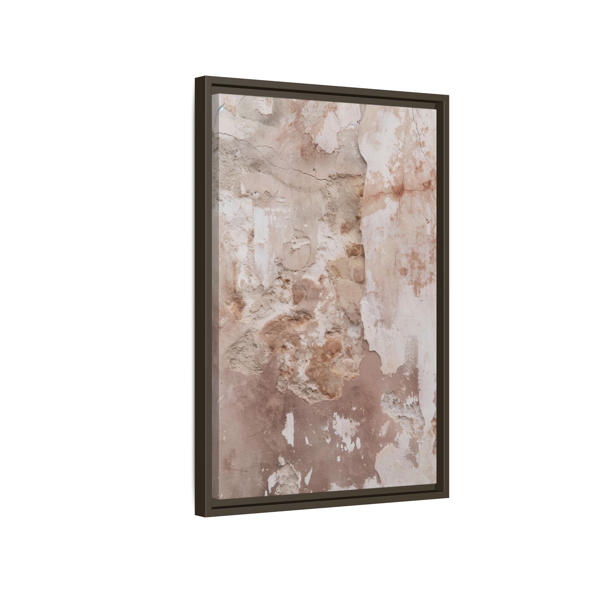 Blush Plaster Framed Canvas Wall Art - Image 10
