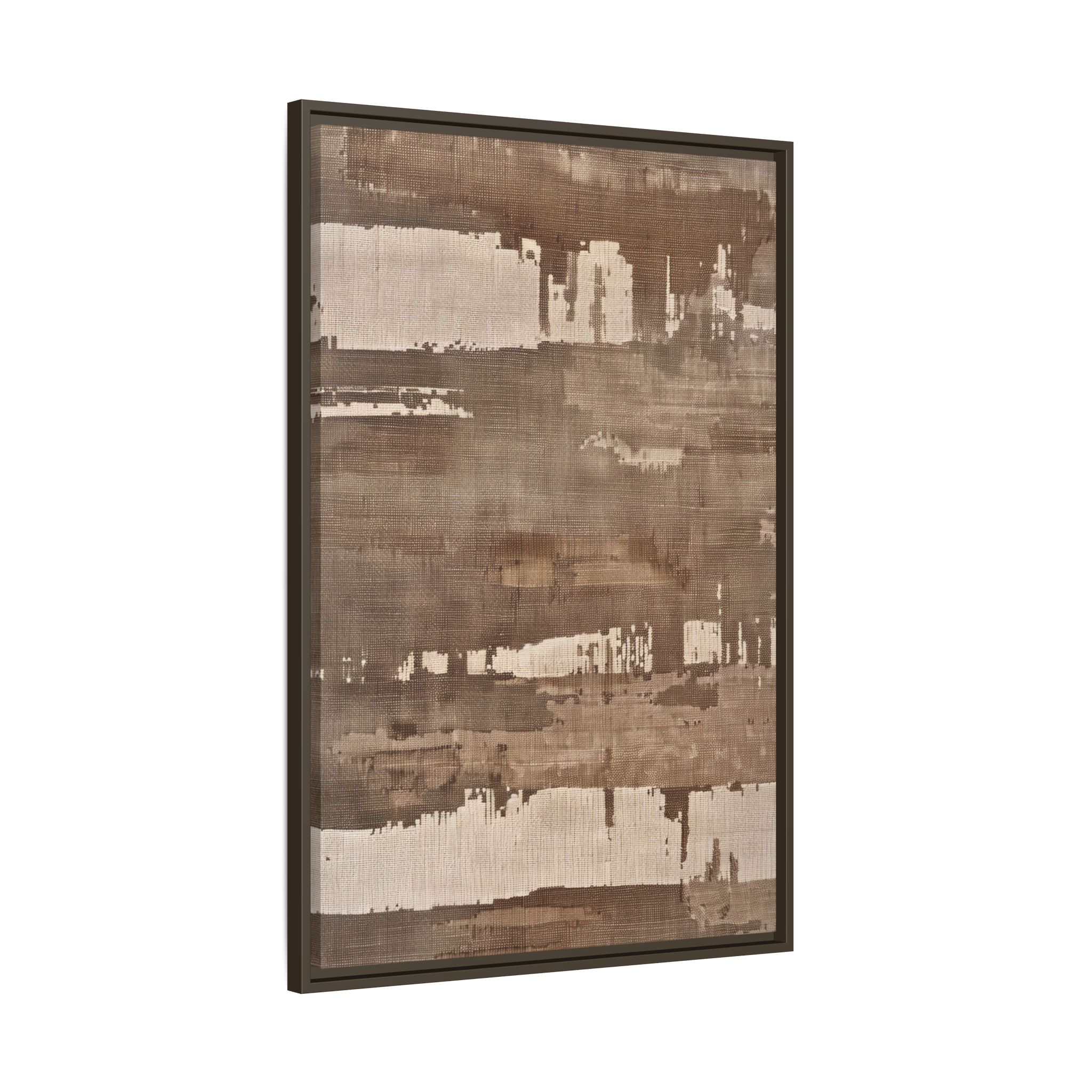 Weathered Taupe Framed Canvas Wall Art - Image 10