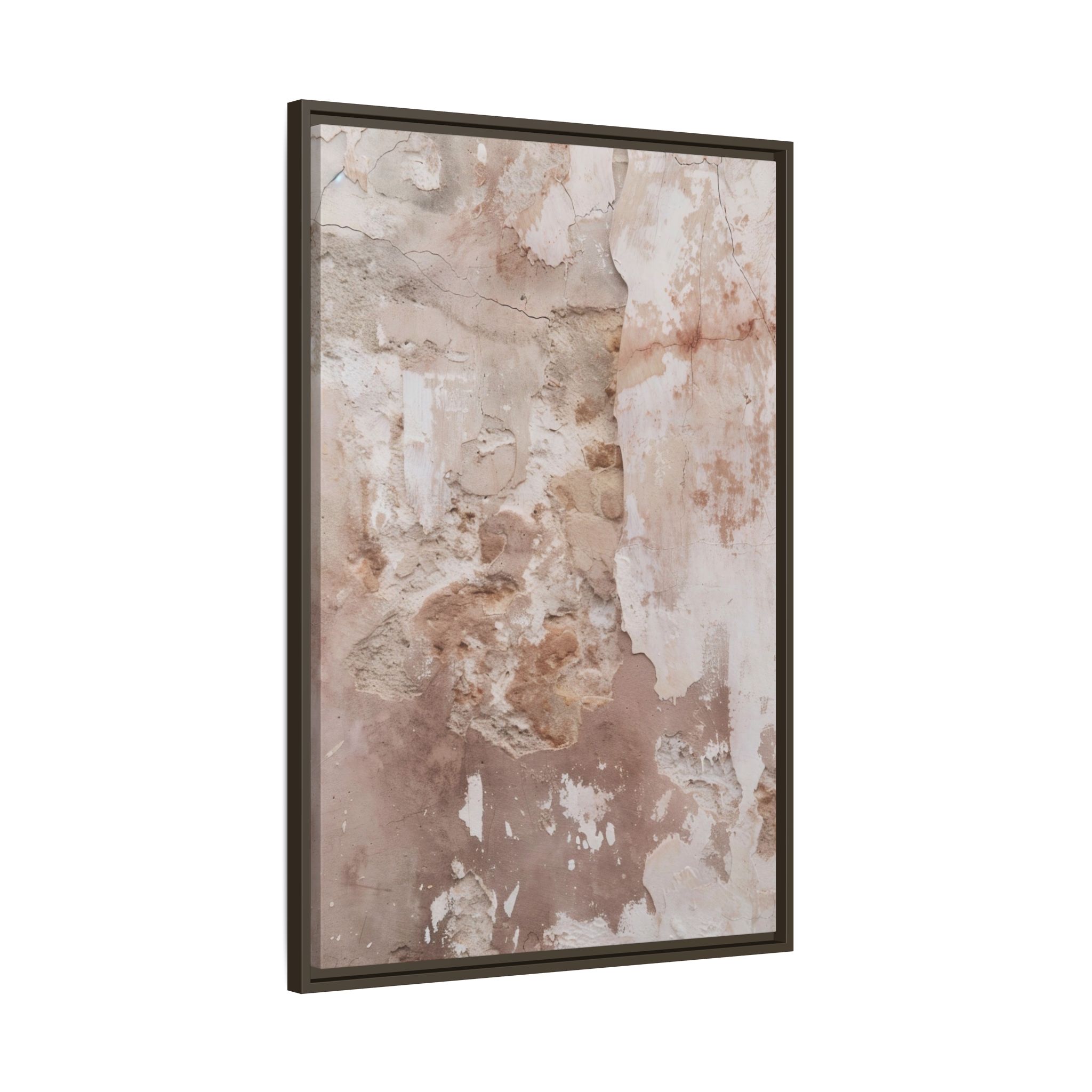 Blush Plaster Framed Canvas Wall Art - Image 18