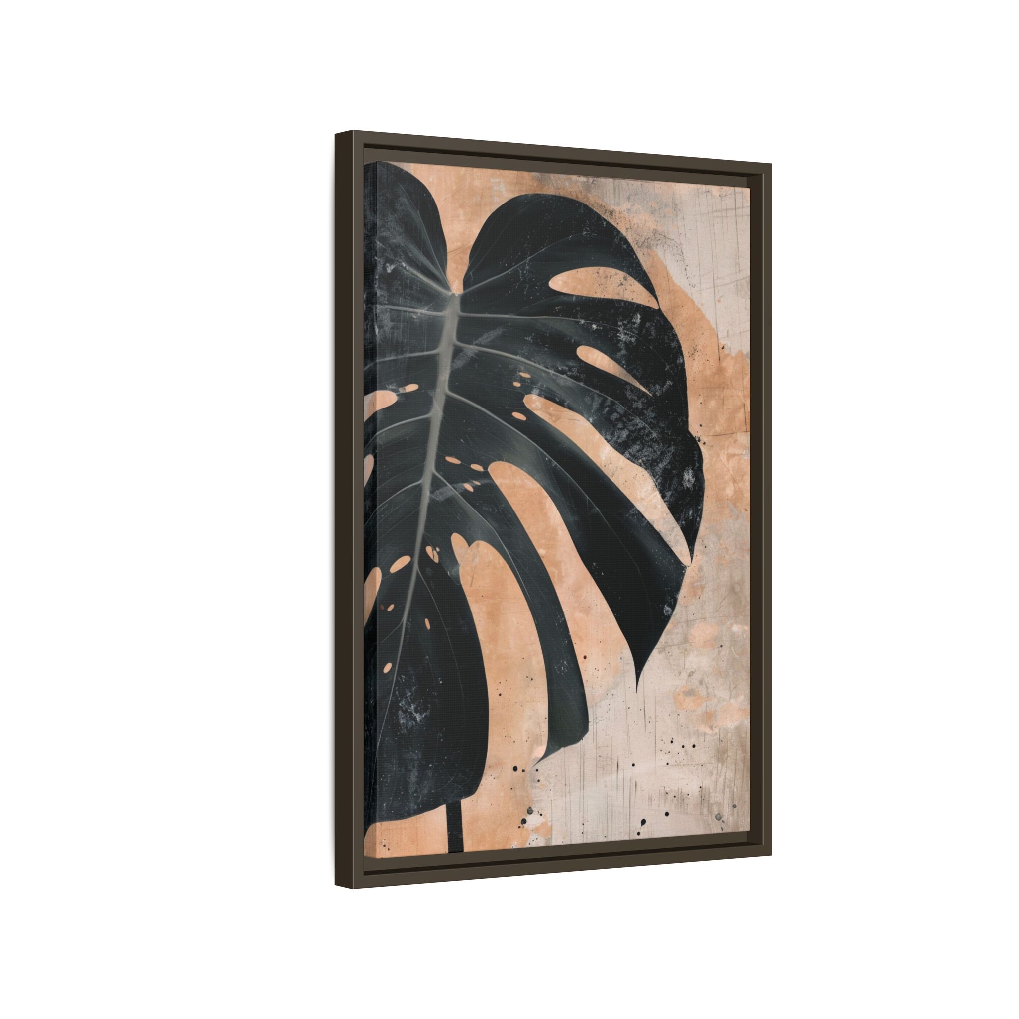 Split Leaf Framed Canvas Wall Art - Image 14