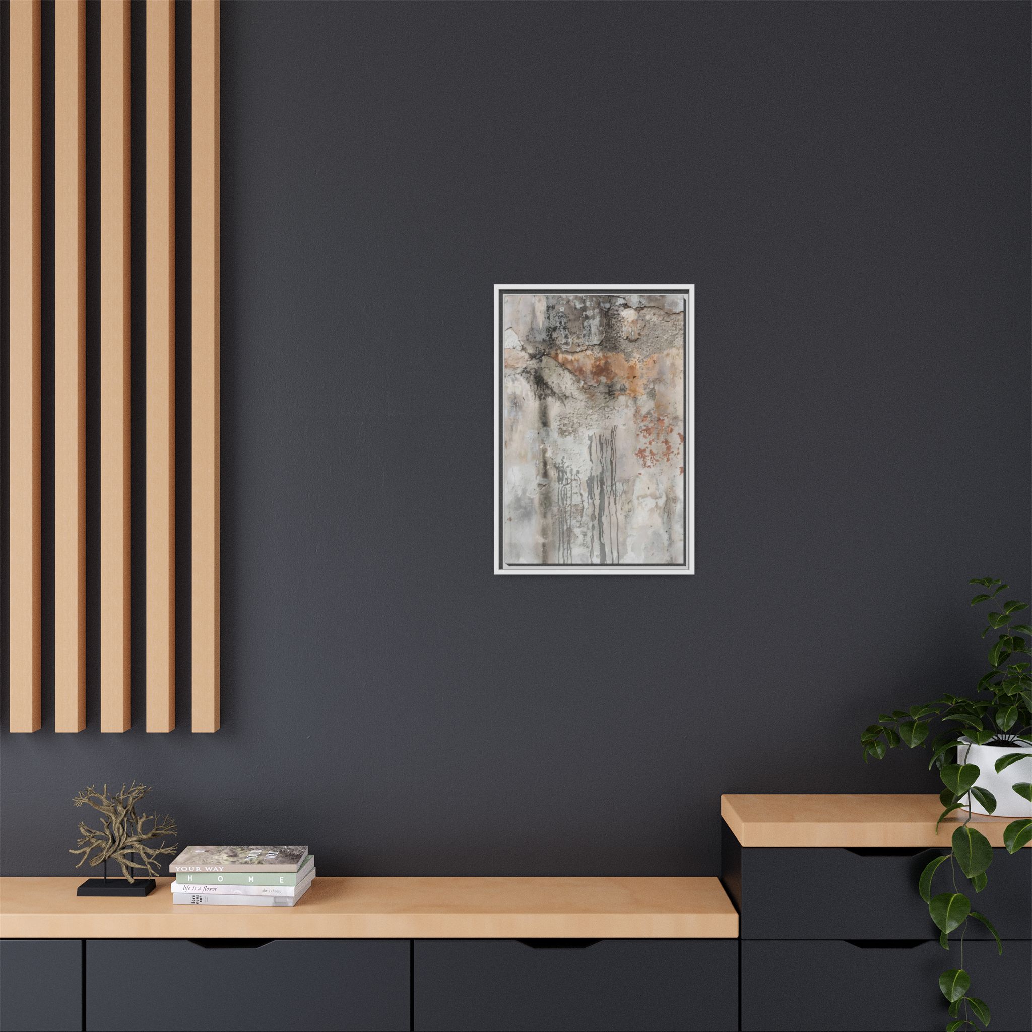 Weathered Stone Framed Canvas Wall Art - Image 24