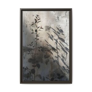 Shadow Stem Framed Canvas Wall Art